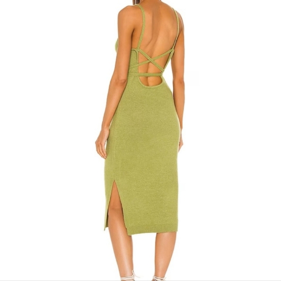 Revolve Line & Dot Mini Slit Dress - Picture 2 of 9